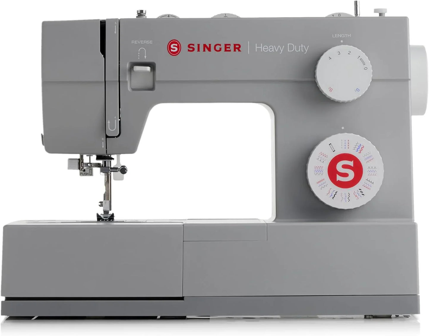 Singer Heavy Duty 4452 High Speed Sewing Machine With Accessory Kit, Strong Motor With Enhanced Piercing Power, 110 Stitch Applications