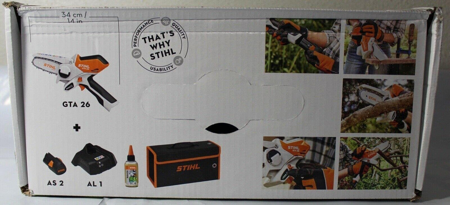 Stihl Gta 26 Pruner Chainsaw With Carrying Case Battery And Charger