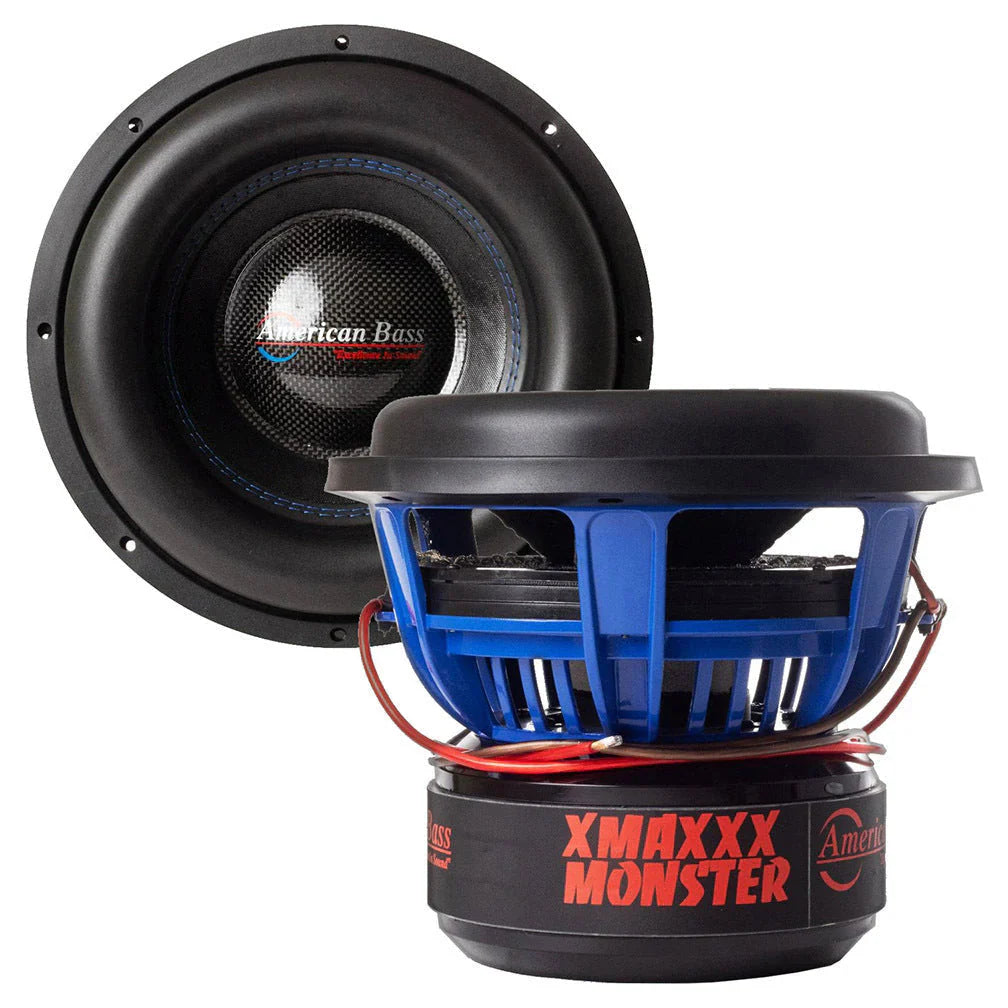 American Bass 12 In. Woofer 3500W Rms/7000W Max Dual 2 Ohm Voice Coils- 12XMAX