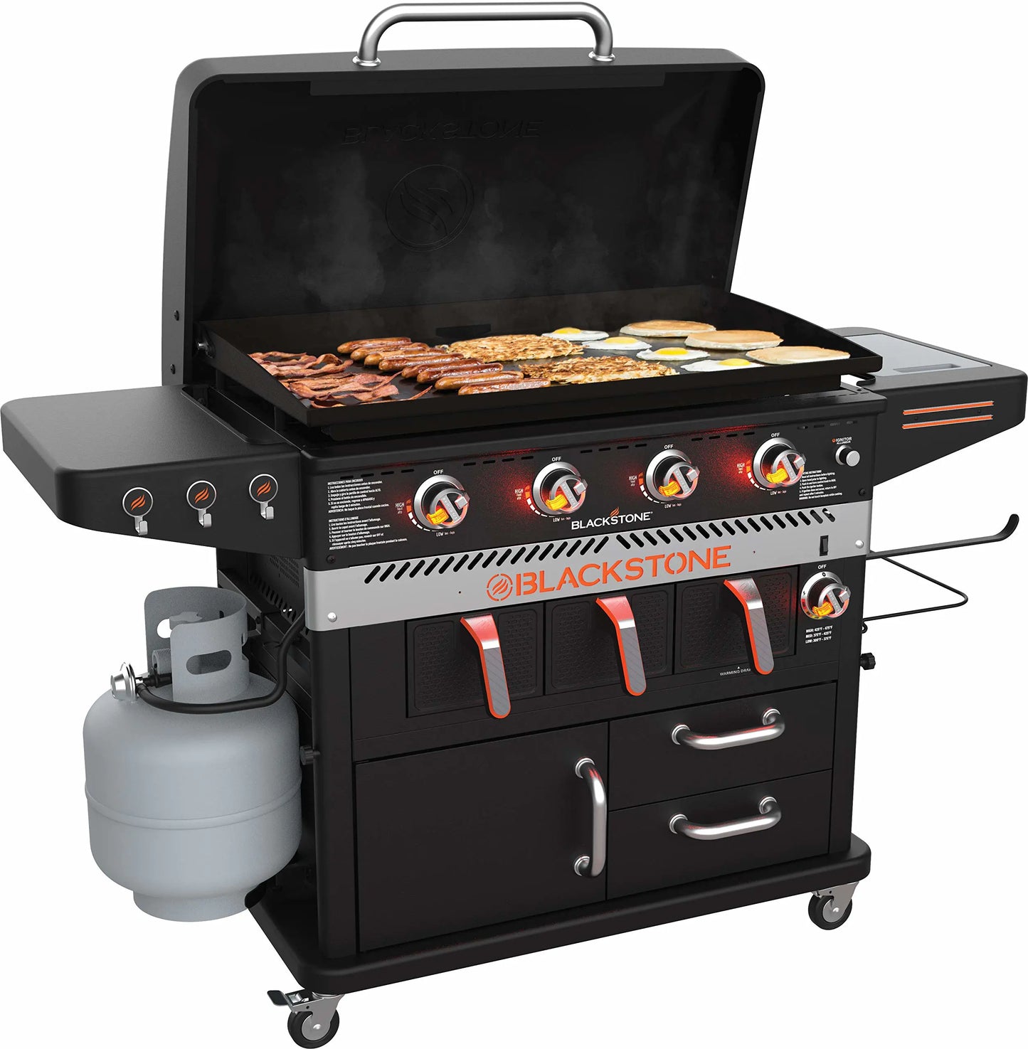 Blackstone 4 Burner And Air Fryer Combo- 36 In