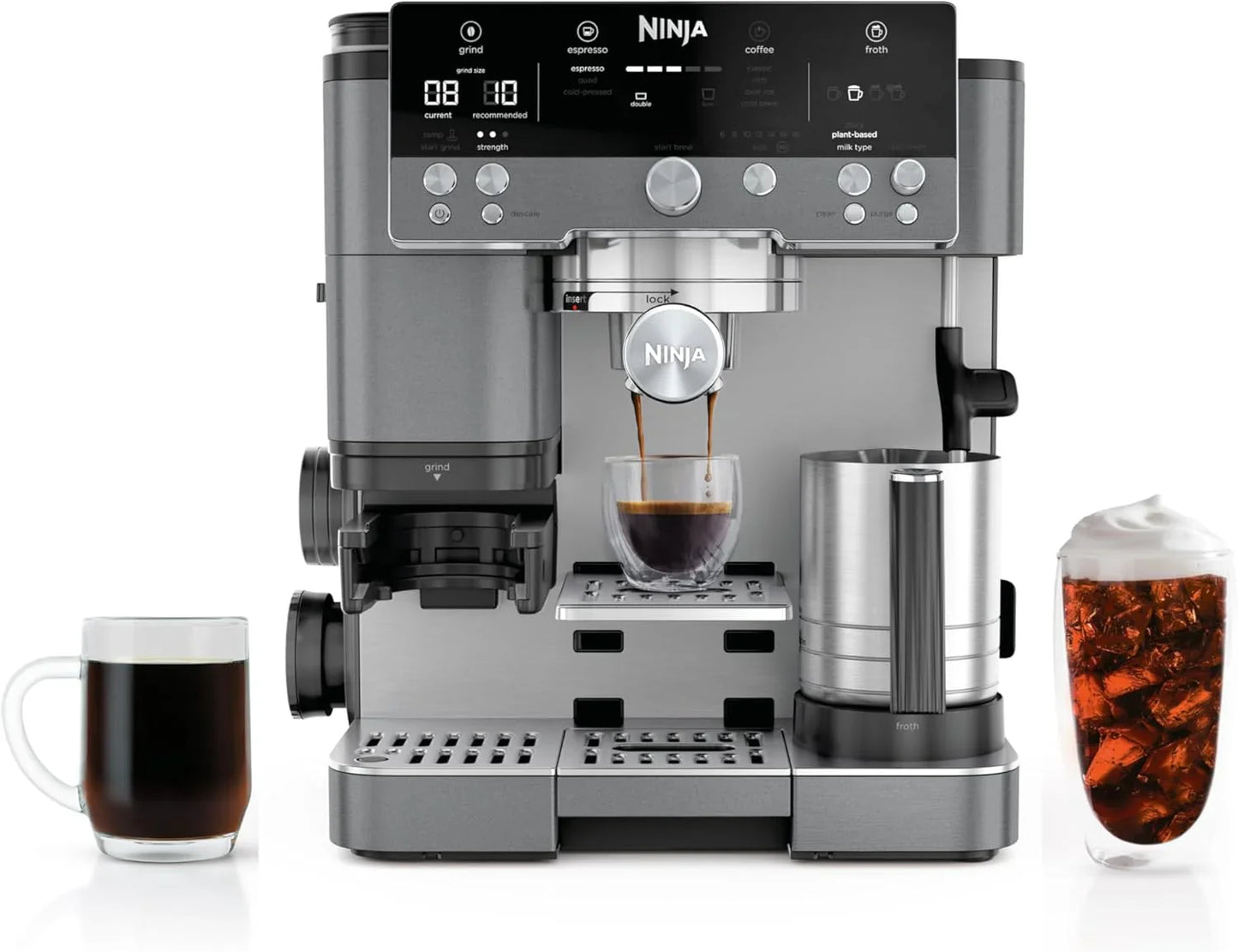 Ninja Luxe Café Premier Series, Espresso Machine, Drip Coffee Maker And Rapid Cold Brew
