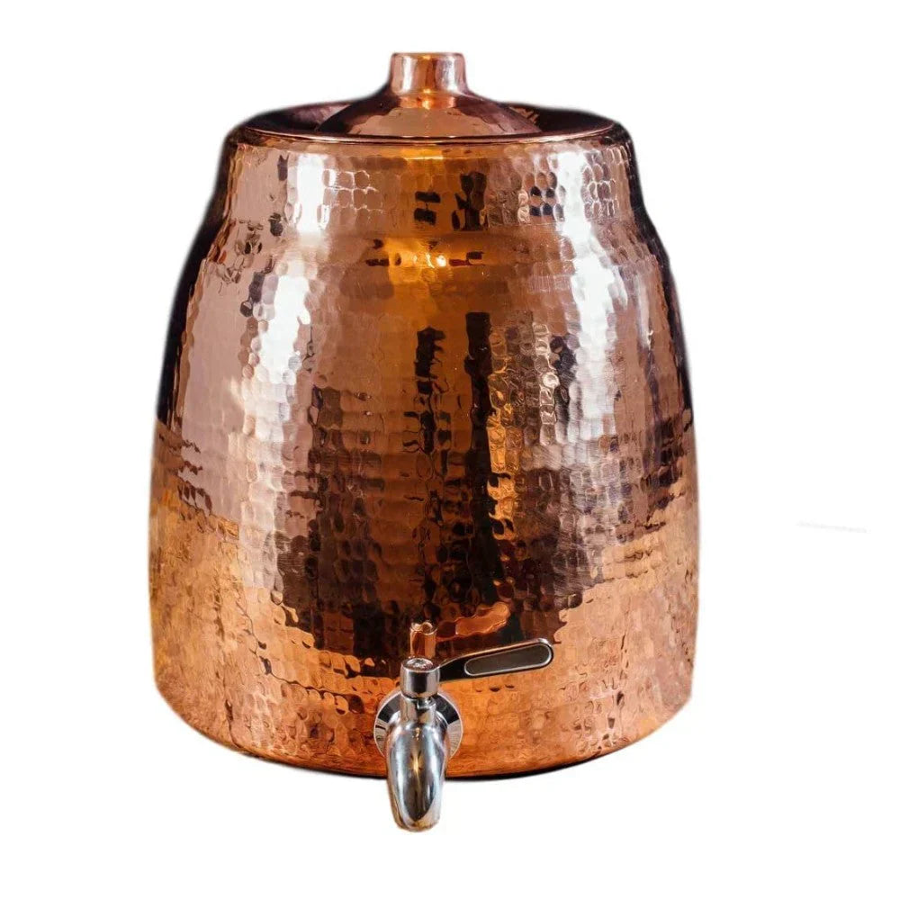 Niagara Water Dispenser 100% Pure Copper Heavy Gauge Hand Hammered 2 Plus Gallons Capacity