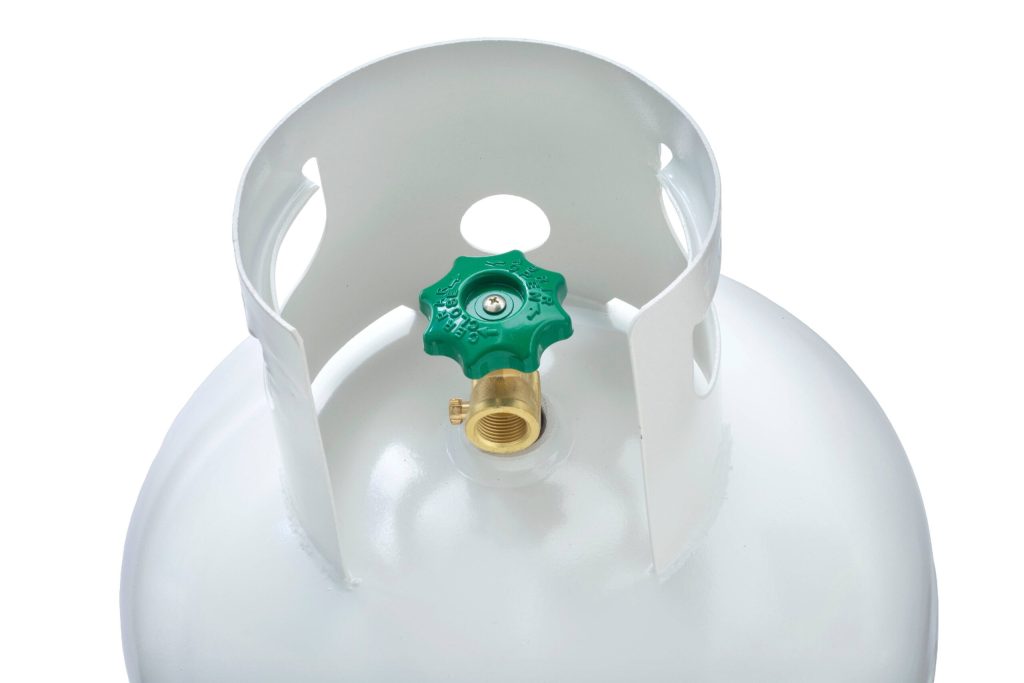 100 Lb Steel Propane Cylinder With Opd Valve, Dot Approved, Rust-Resistant, For Grills And Heaters