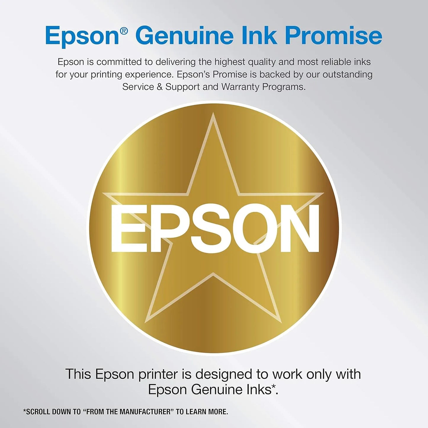 Epson EcoTank Et 4800 Wireless All-in-One Inkjet Printer, White, Cartridge Free, Scanner, Copier, Fax, ADF, Ethernet, Home Office