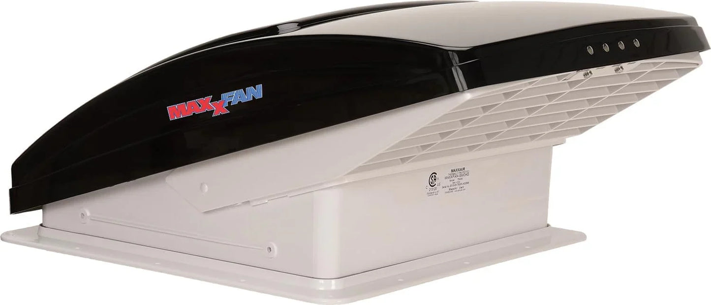 Air 00-07500K MaxxFan Deluxe With Remote- Smoke, Black