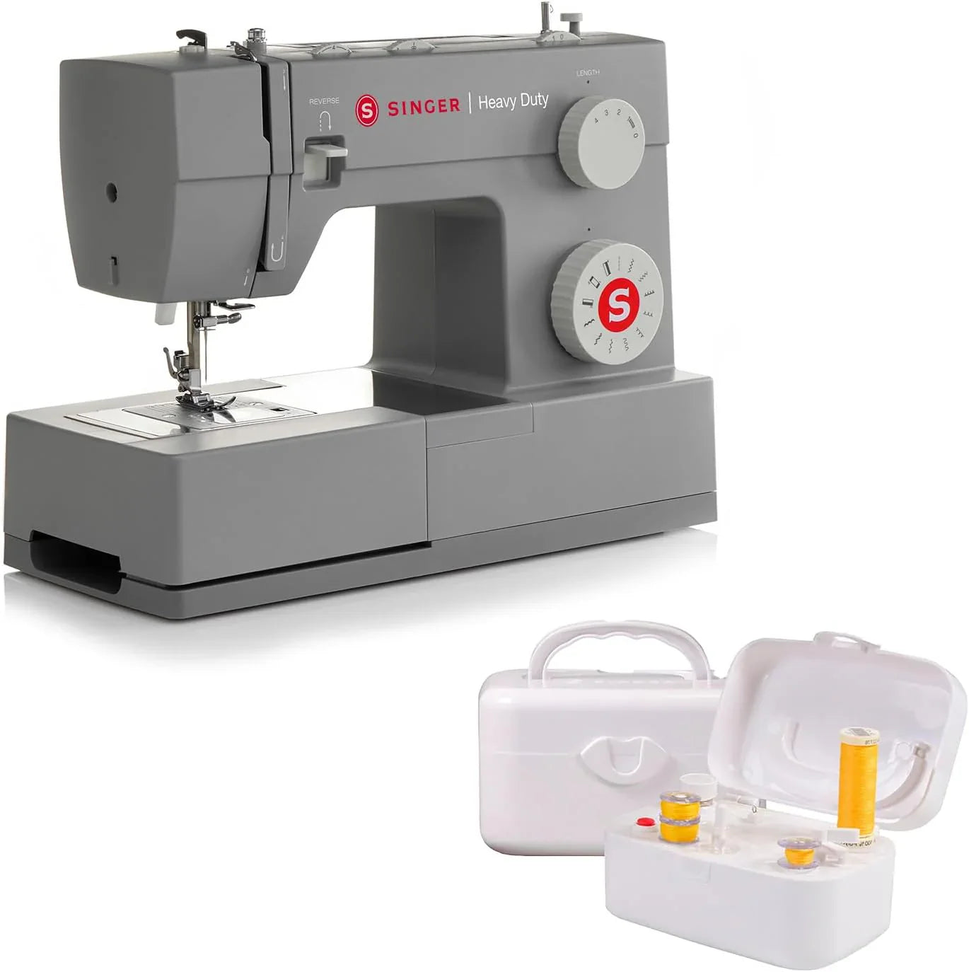 Singer 4411 Heavy Duty Pink Sewing Machine With Accessories, High Speed