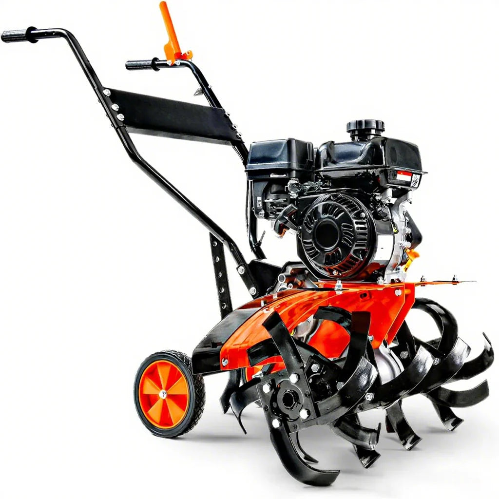 Tiller Cultivator 7HP 209cc Engine, Adjustable Tilling Width And Depth, Heavy-Duty Steel Tines For Garden Soil Prep, Landscaping And Weed Removal