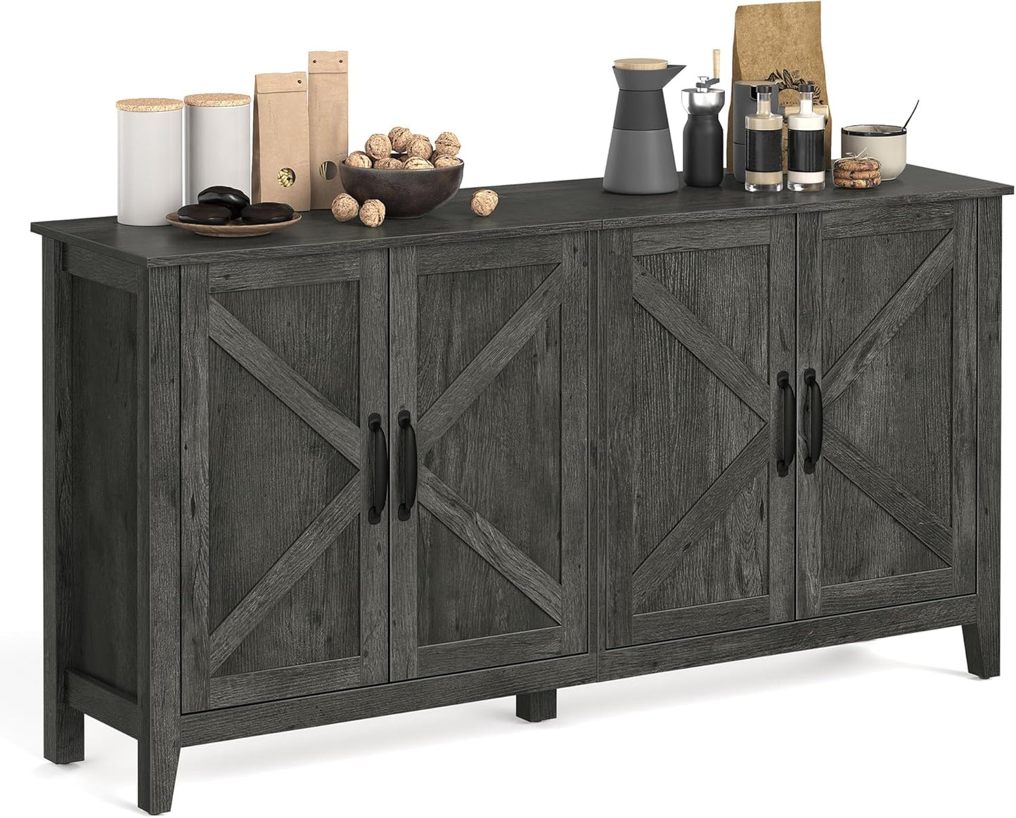 Vasagle Liry Collection- Storage Cabinet, Buffet Cabinet, Sideboard, Credenza
