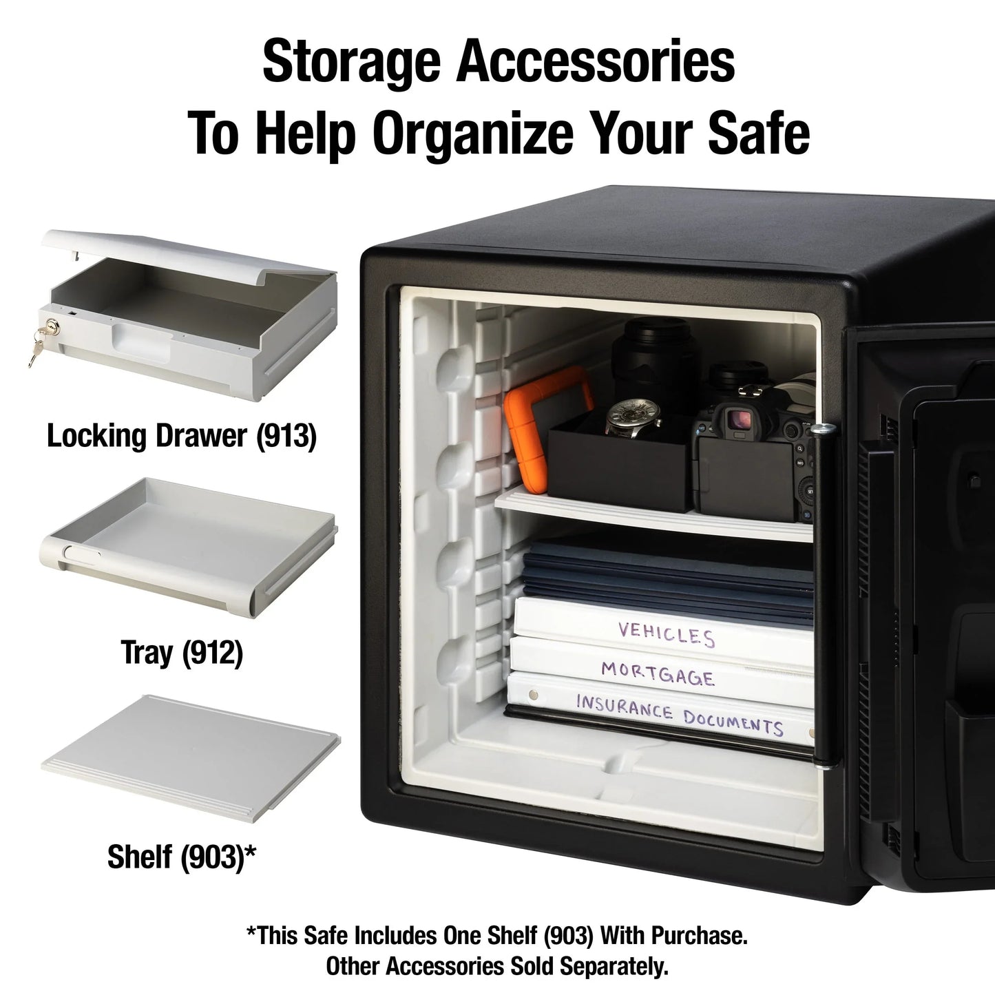 SentrySafe SFW123CS Fire-Resistant Safe And Waterproof Safe With Dial Combination Lock 1.23 Cu. Ft