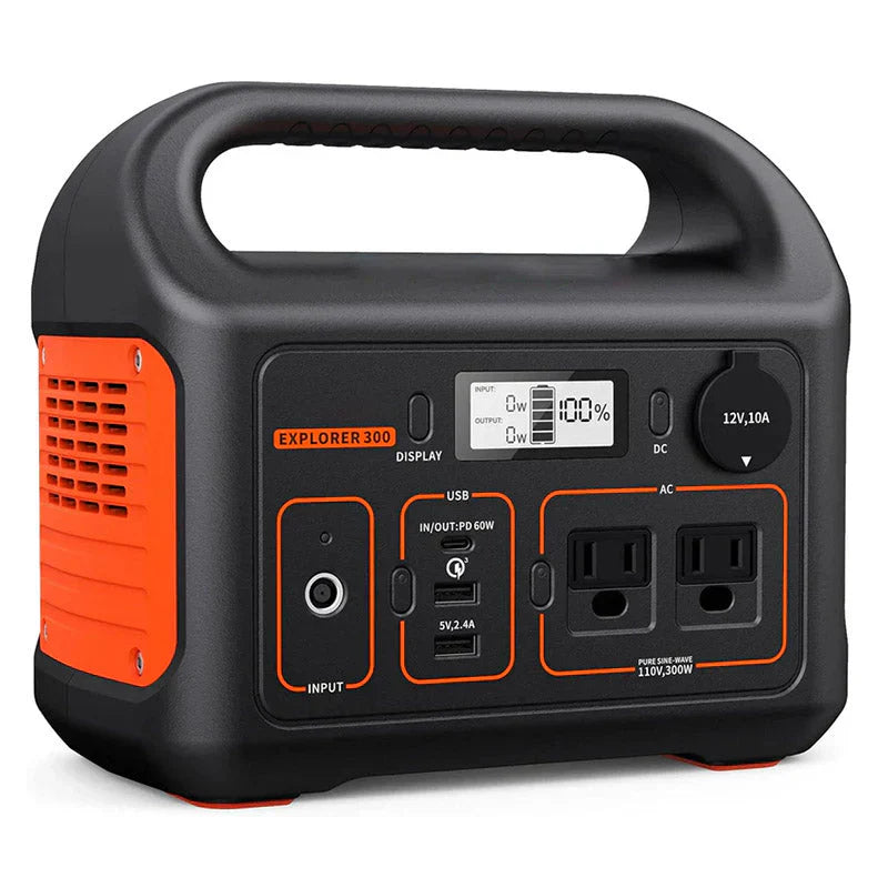 Portable Power Station Explorer 300, 293Wh Backup Lithium Battery, Solar Generator For Outdoors Camping Travel Hunting Blackout, Solar Panel Optional
