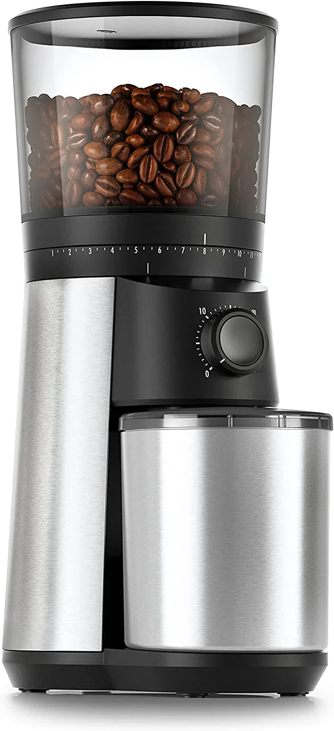 Brew Conical Burr Coffee Grinder, Silver
