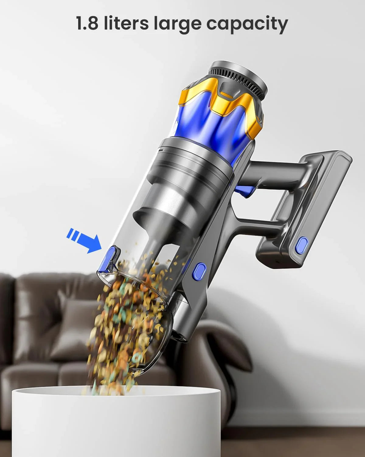Cordless Vacuum Cleaner, Upgraded 650W 55KPA 70Mins Cordless Stick Vacuum Cleaner With Self-Standing And Touch Screen