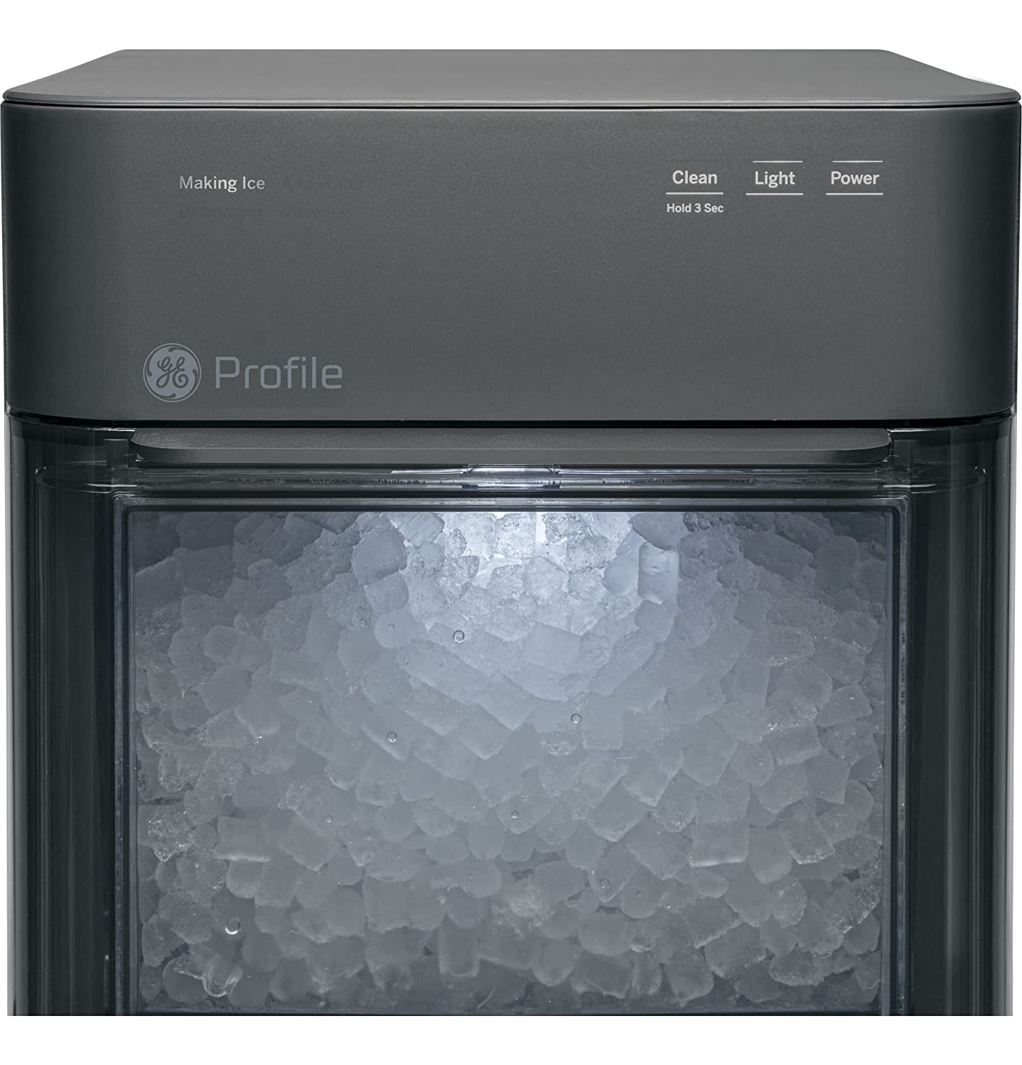 GE Profile Opal 2.0, Countertop Nugget Ice Maker, Ice Machine With WiFi Connectivity, Smart Home Kitchen Essentials, Black Stainless