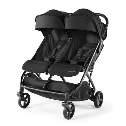 3Dpac Cs Plus Double Stroller Black C Car Seat Compatible Baby Stroller C Lightweight Stroller With Convenient One-Hand Fold