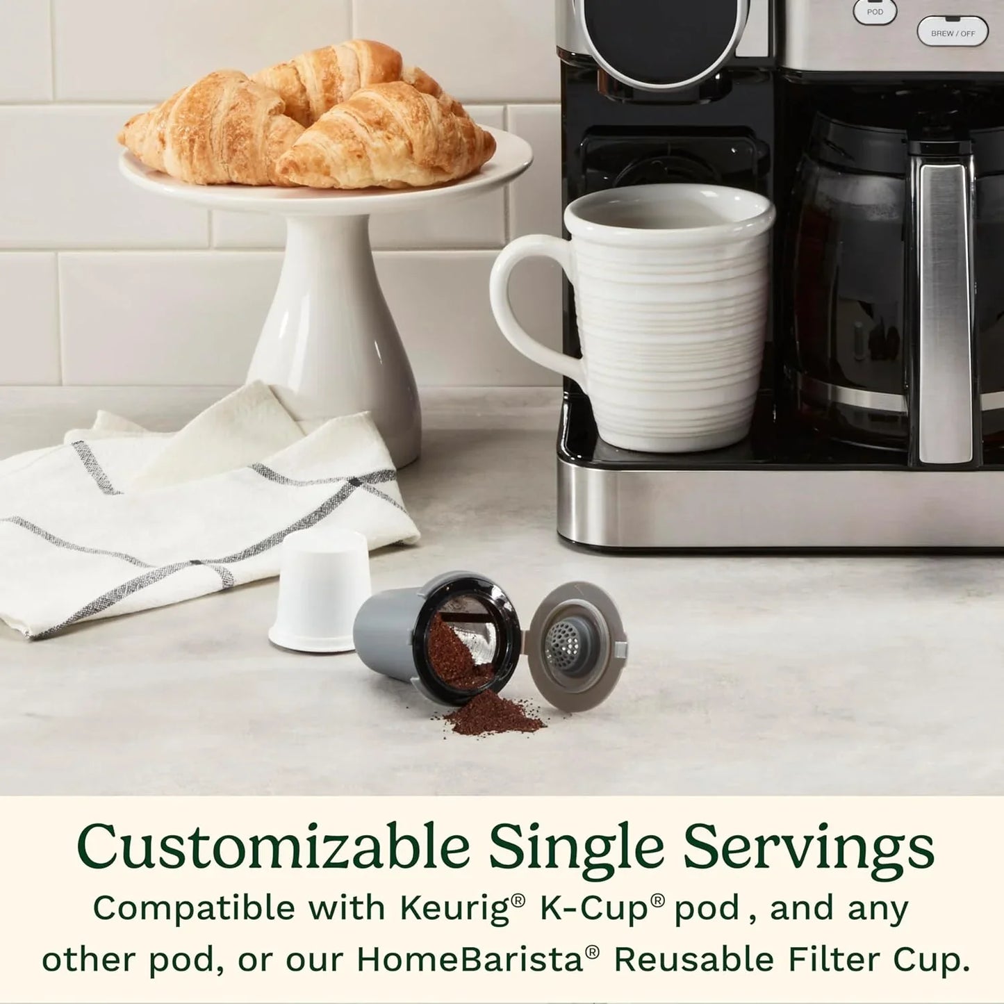 Cuisinart Coffee Maker, 12 Cup Glass Carafe, Automatic Hot And Iced Coffee Maker, Single Server Brewer, Stainless Steel, Ss 16