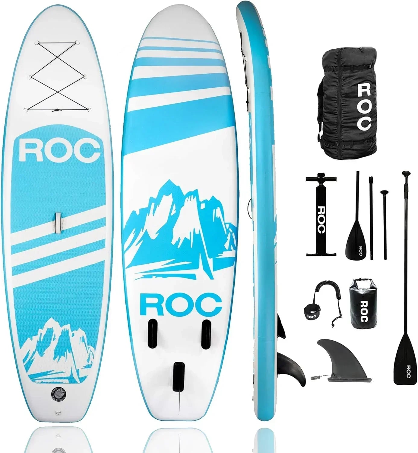 Roc Inflatable Stand-Up Paddle Board Sup Paddle Board Accessories Anti-Slip Comfortable Deck