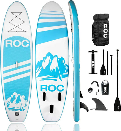 Roc Inflatable Stand-Up Paddle Board Sup Paddle Board Accessories Anti-Slip Comfortable Deck