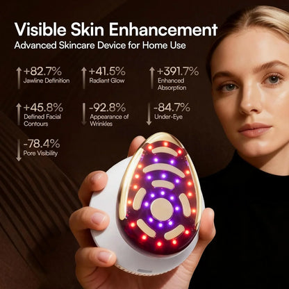 Inia Sphera Upgraded 8-in-1 Microcurrent Facial Device For Face And Neck Red Light