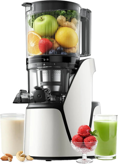 EanOruus Juicer Machines, 3-in-1 Cold Press Juicer With Extra Large Chute 100 Oz Large Capacity