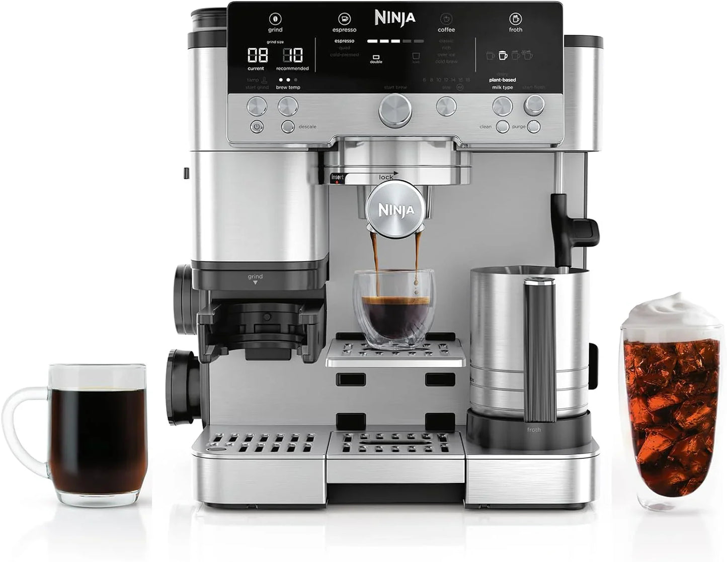 Ninja Luxe Café Premier Series, Espresso Machine, Drip Coffee Maker And Rapid Cold Brew