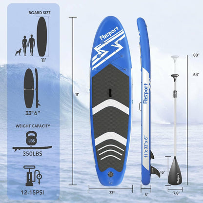 Premium Stand Up Paddle Board Yoga Board With Sup Accessories And Carry Bag