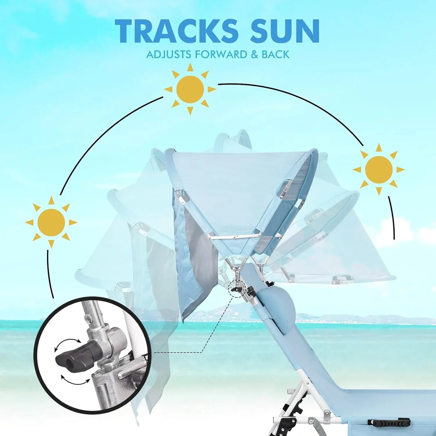 Tanning Chair With Sun Canopy Face Hole