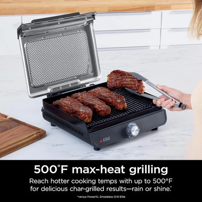 Ninja Griddle And Indoor Grill, 14锟 Electric Grill, For Steak, Burgers, Salmon, Veggies, And More, Pancake Griddle, Nonstick, Dishwasher Safe