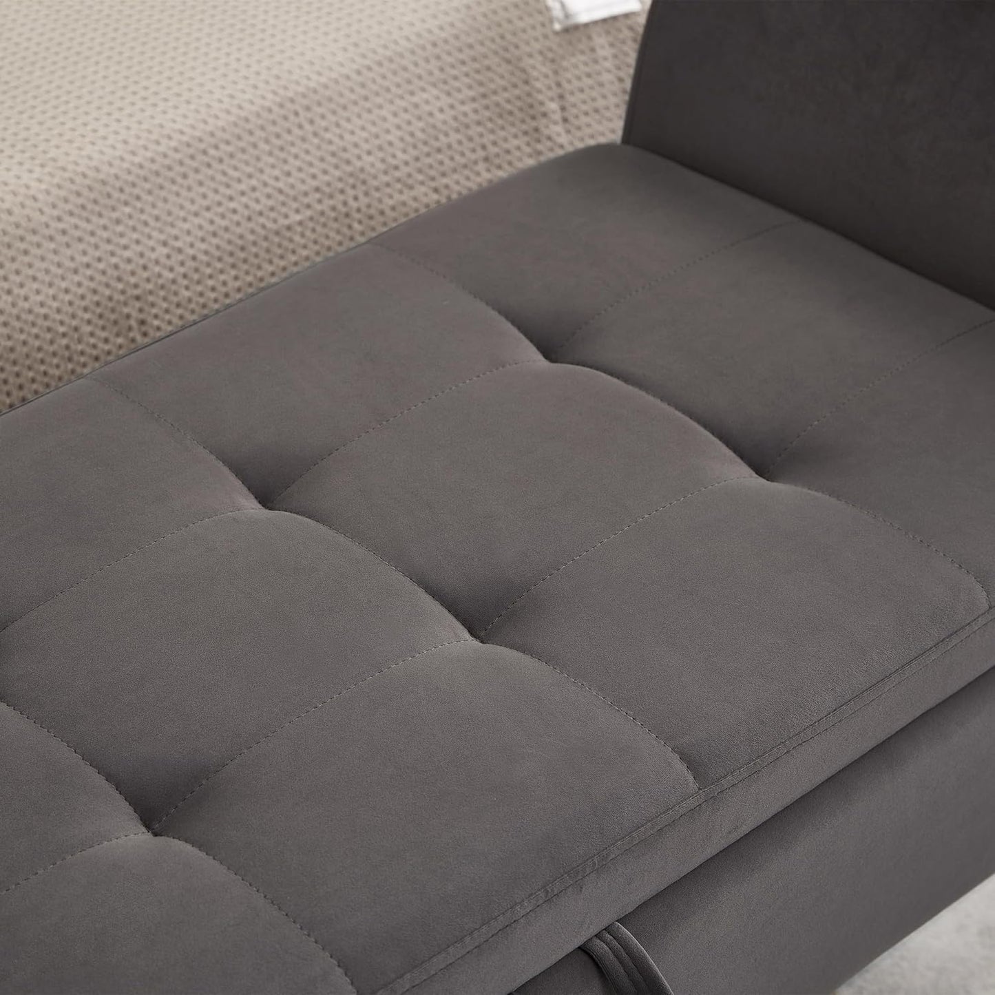 Furniliving Modern Storage Ottoman Bench