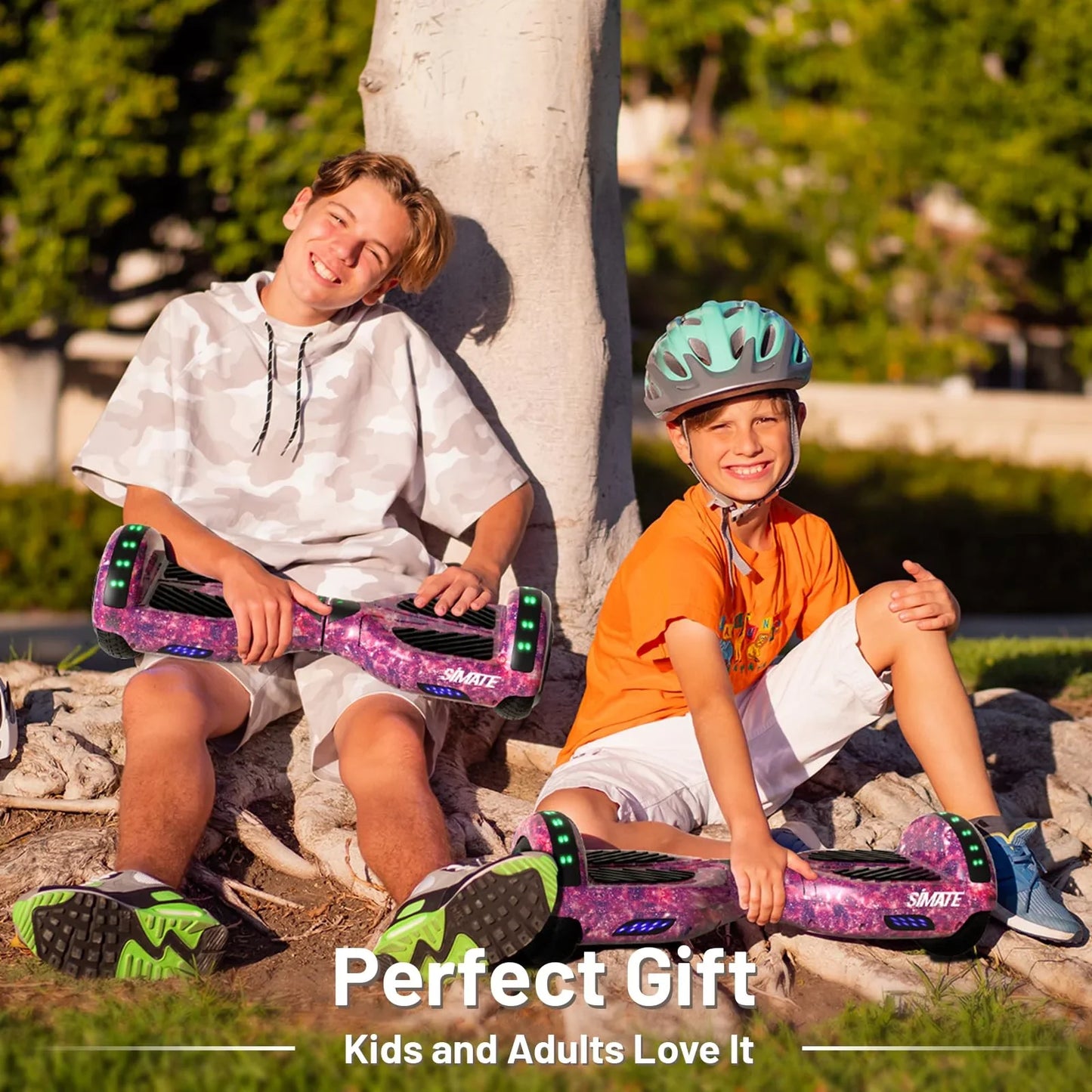 Simate 6.5 In. Hoverboard With Bluetooth And LED Lights