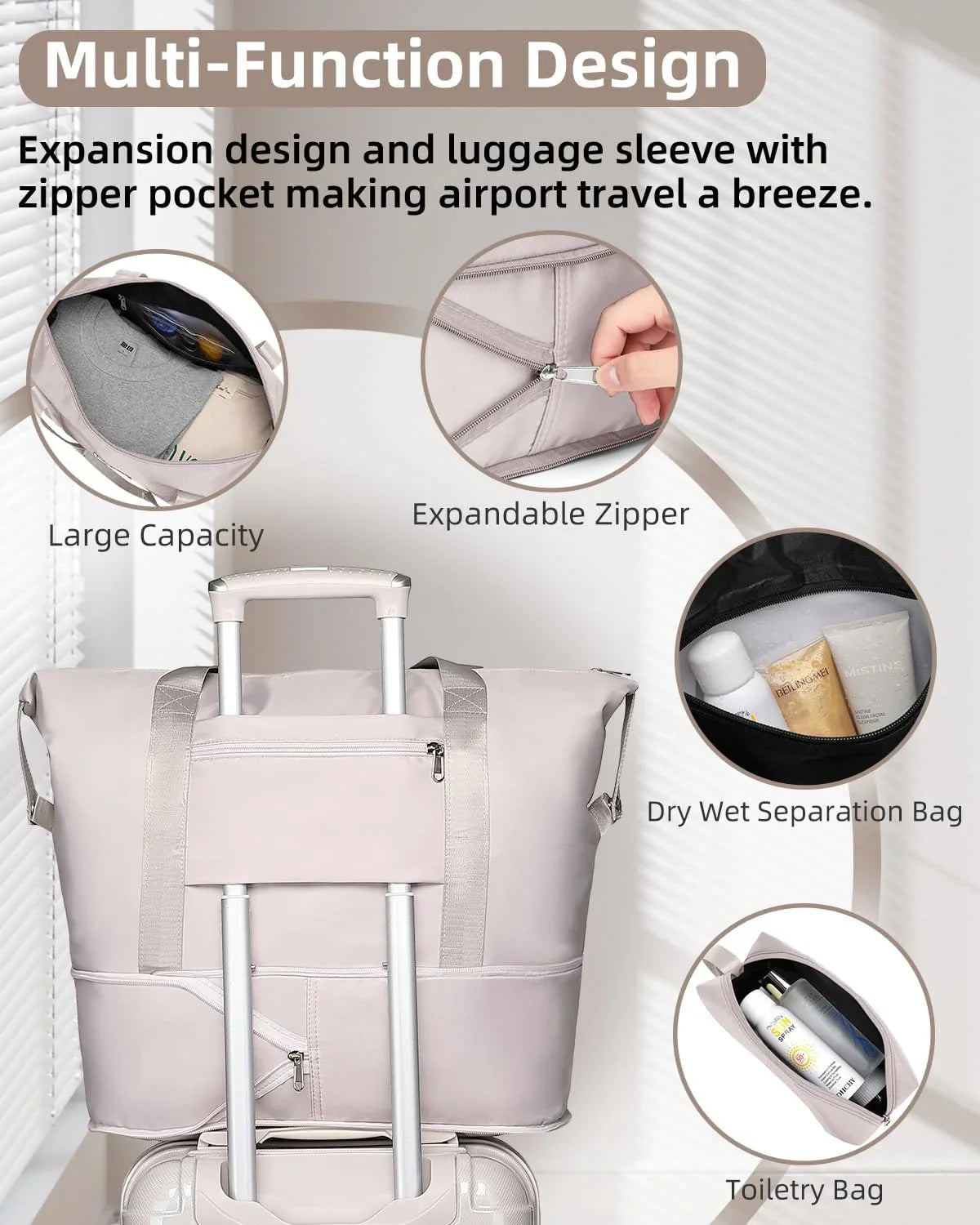 6-piece Luggage Set, Expandable Hardshell Suitcase Set With Spinner Wheels, Lightweight Rolling Luggage Set