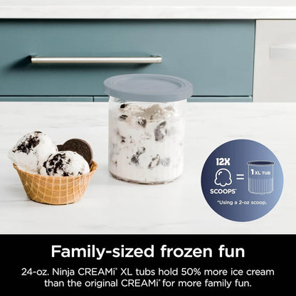 Ninja NC301 CREAMi Ice Cream Maker, For Gelato, Mix-Ins, Milkshakes, Sorbet, Smoothie Bowls And More, 7 One-Touch Programs, With