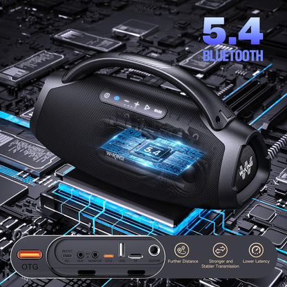 W-King X20 Bluetooth Party Speaker, 330W, IPX7, 7.5 In. Subwoofer