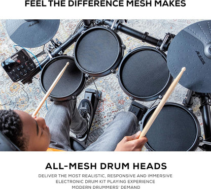 Alesis Turbo Mesh Kit- Electric Drum Set With Over 100 Sounds Mesh Drum Pad