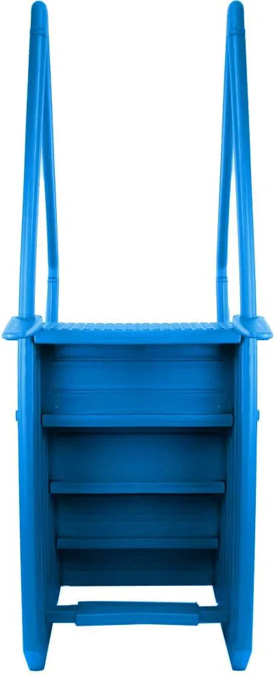 Select Anti-Slip in-Pool Steps, Gray, For Above Ground Swimming Pools, Can Mount To Decks 48 In. To 54 In. H, Safety Stairs Capacity Up To 300 Lbs