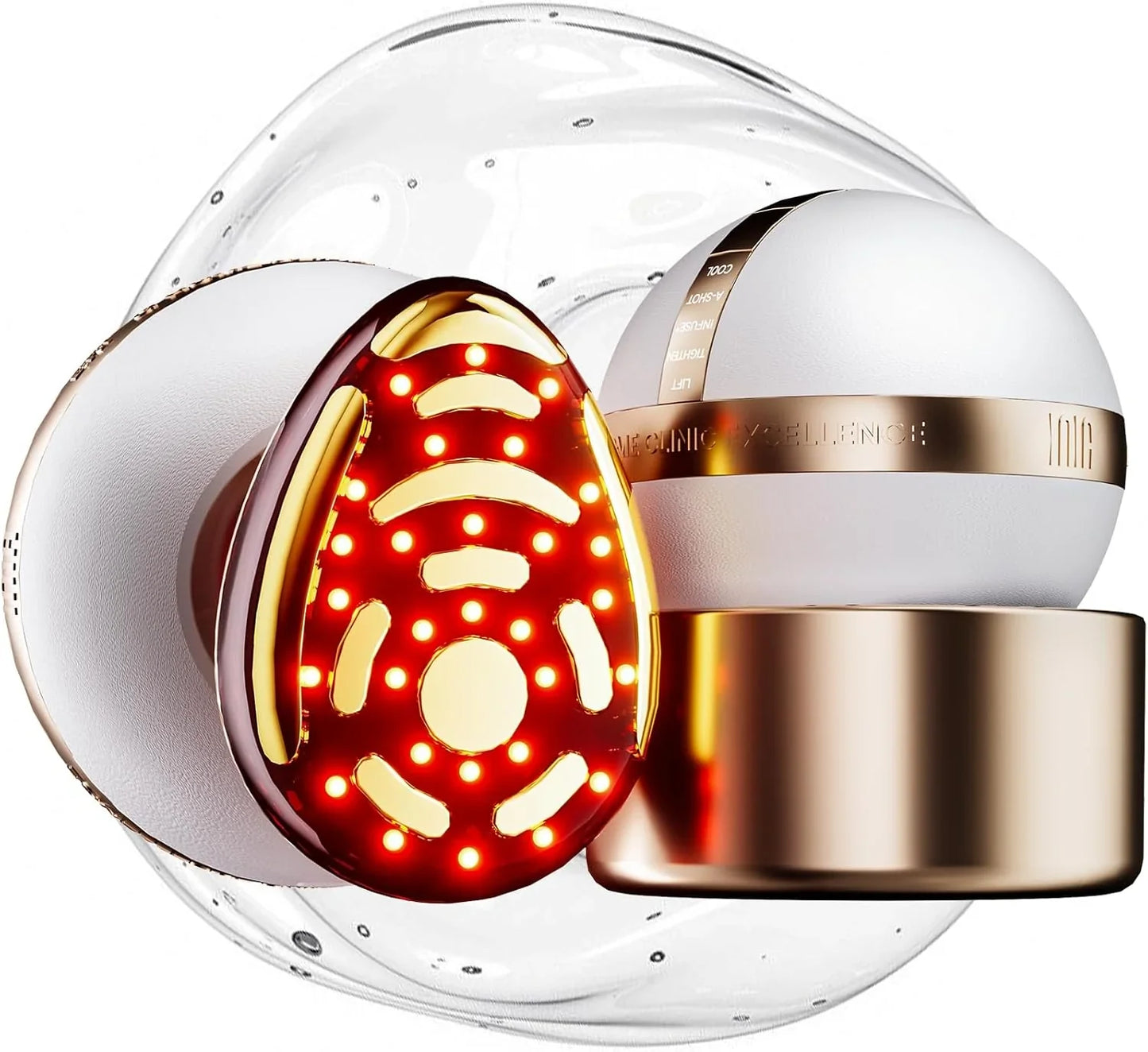 Inia Sphera Upgraded 8-in-1 Microcurrent Facial Device For Face And Neck Red Light