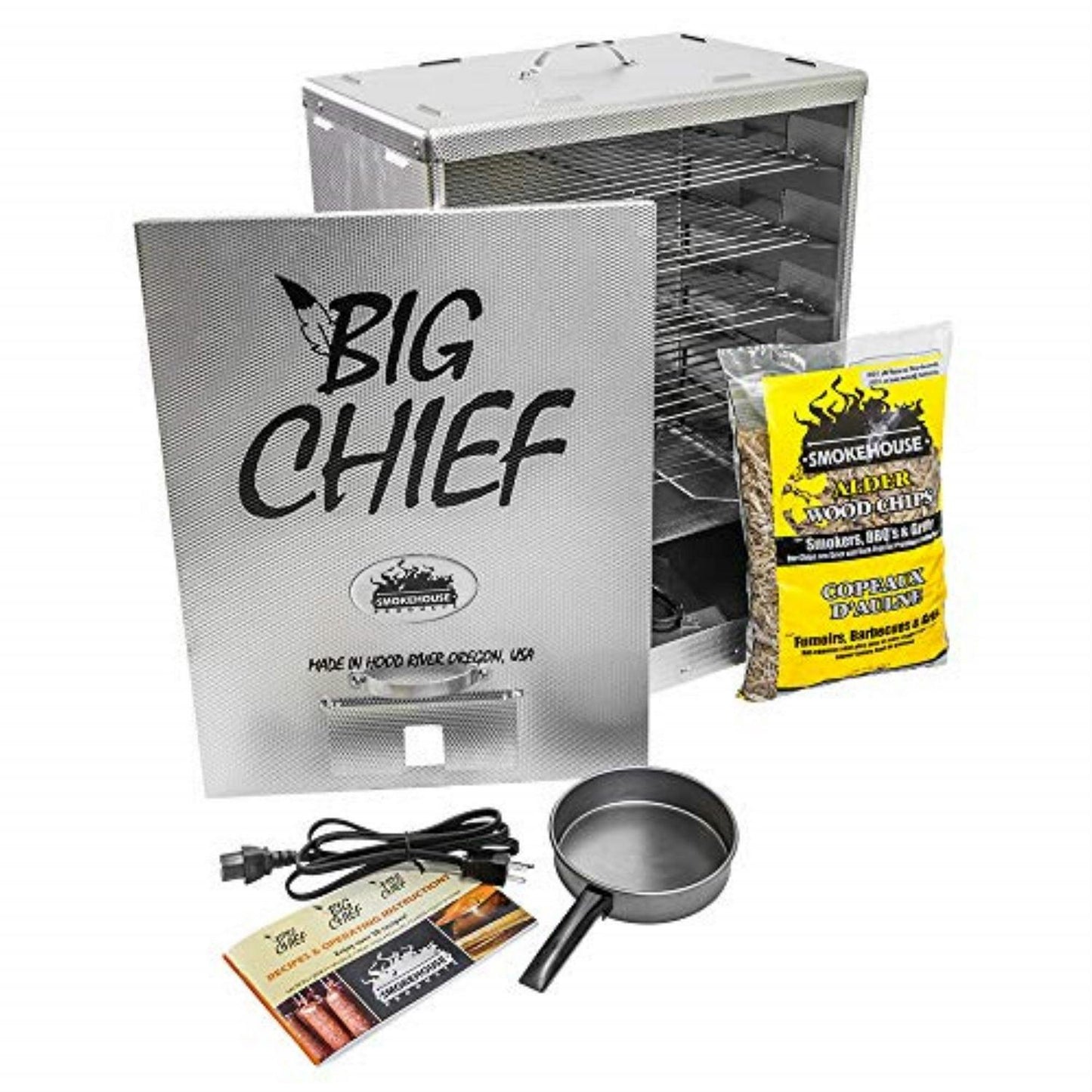Smokehouse Big Chief Electric Smoker, Front Load, 846 Sq. In. Cooking Area, Aluminum, Outdoor Cooker