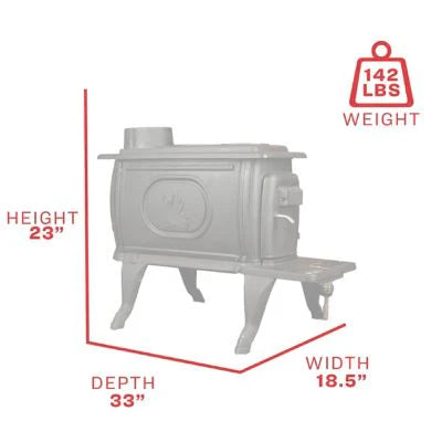 Logwood 900 Sq. Ft. Epa Exempt Cast Iron Stove