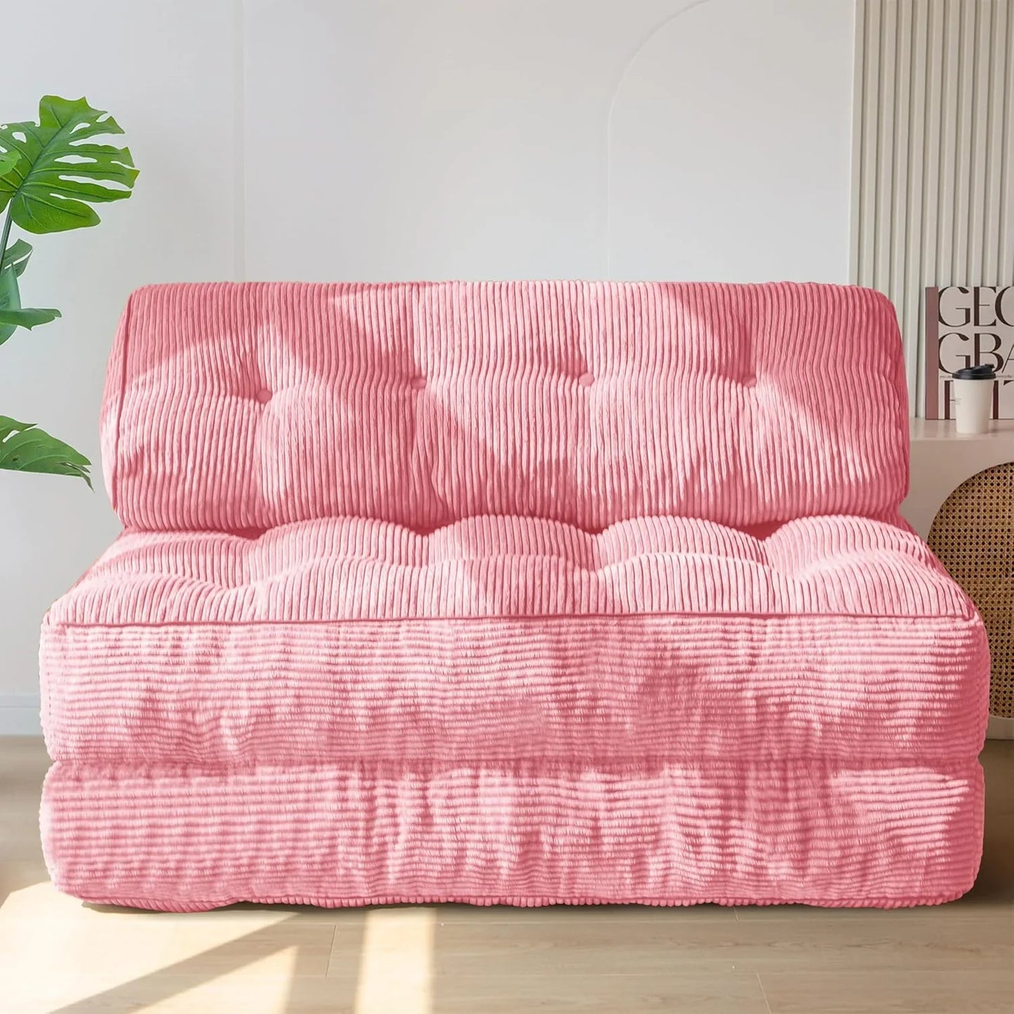 Maxyoyo Folding Sofa Bed, Convertible Sleeper Chair With Pilow Foldable Mattress With Back Support
