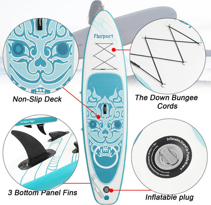 Premium Stand Up Paddle Board Yoga Board With Sup Accessories And Carry Bag
