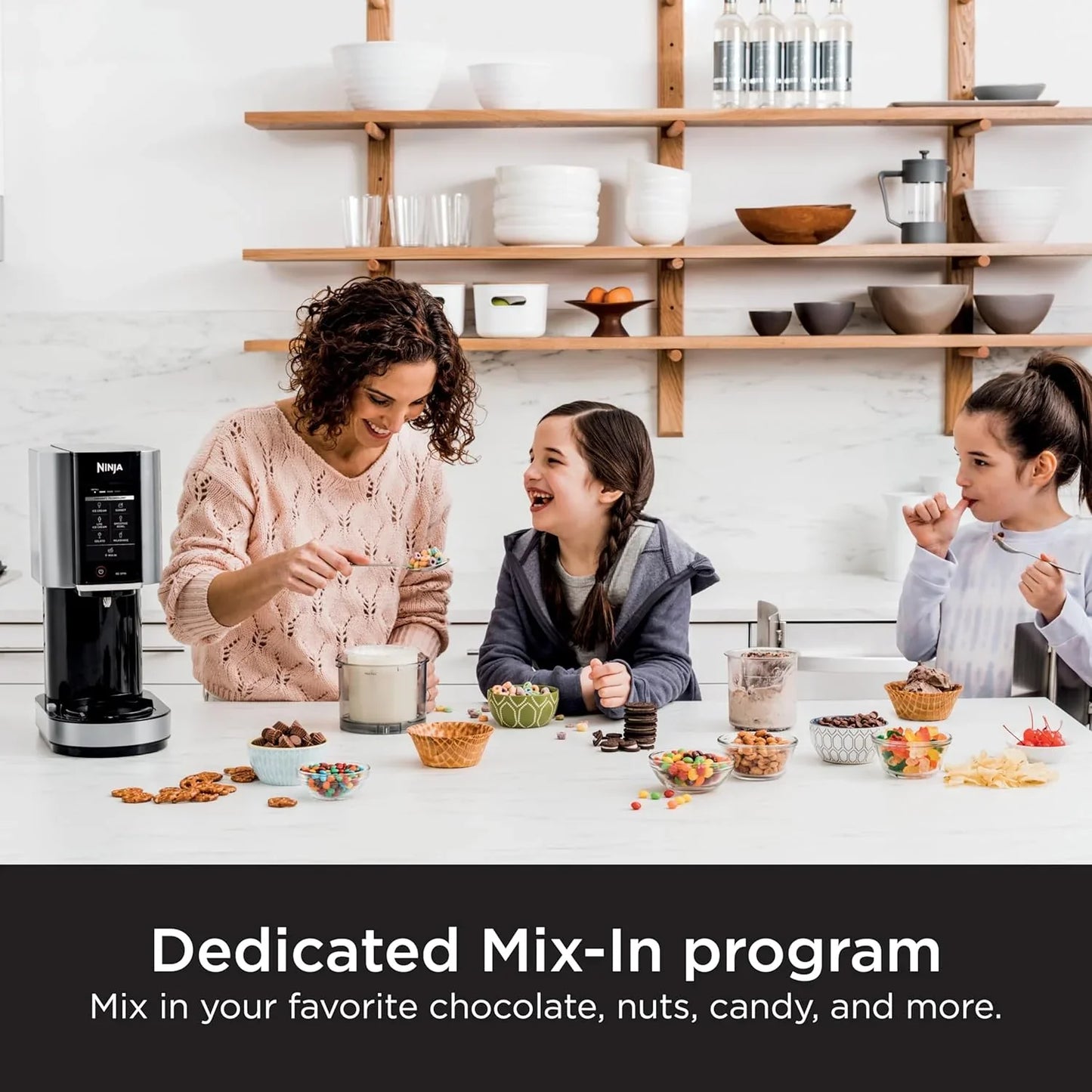 Ninja NC301 CREAMi Ice Cream Maker, For Gelato, Mix-Ins, Milkshakes, Sorbet, Smoothie Bowls And More, 7 One-Touch Programs, With