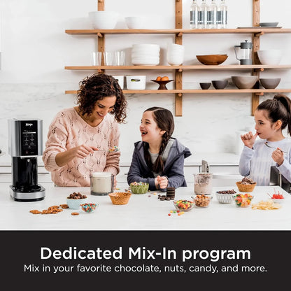 Ninja NC301 CREAMi Ice Cream Maker, For Gelato, Mix-Ins, Milkshakes, Sorbet, Smoothie Bowls And More, 7 One-Touch Programs, With