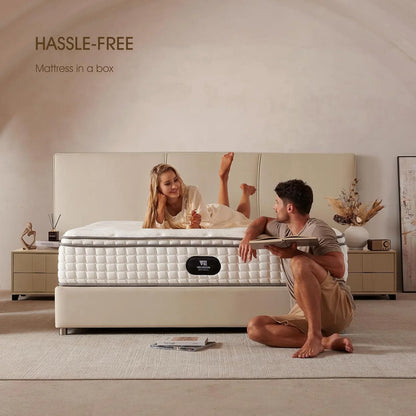 Queen Mattress, 12 In. Cooling Gel Memory Foam Mattress, Cool Sleep, Pressure Relief With Medium Firm Support, Improves Sleep