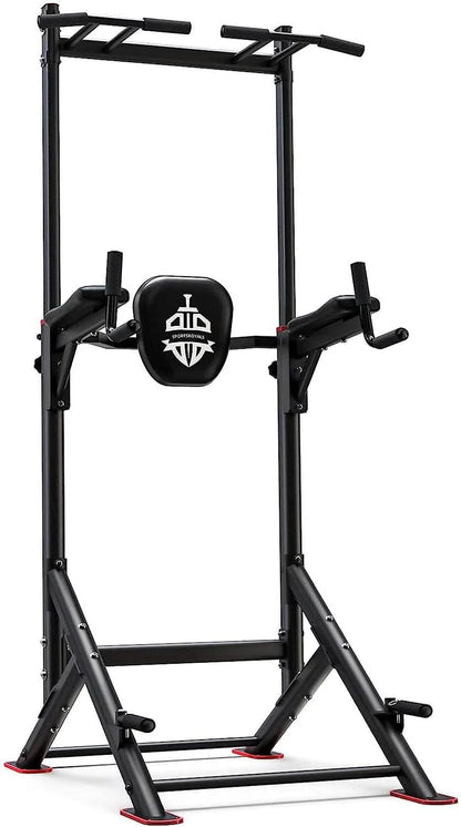 Sportsroyals Power Tower Pulp Up Bar Station, 450 Lbs Stable Suspended Immersion Tilt Station
