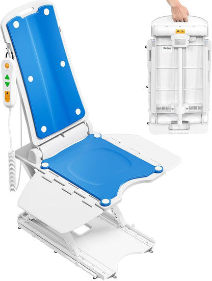 Electric Chair Lift For Elderly, 308lbs Support, Waterproof, Foldable