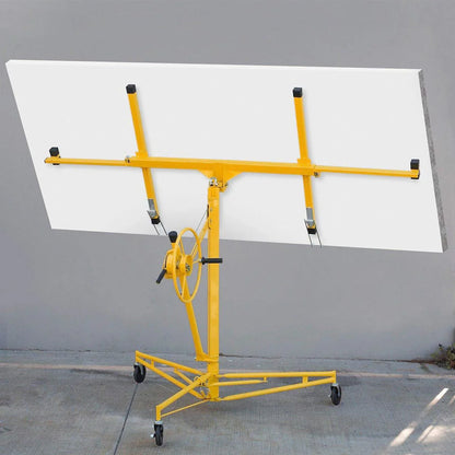 Stark Usa 65044 65044 Drywall Lift 11' Yellow Rolling Sheetrock Panel Hoist Jack