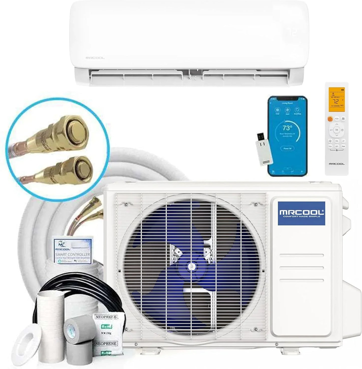 Mrcool 24000 BTU 230V Ductless Inverter Mini Split Air Conditioner And Heat Pump System