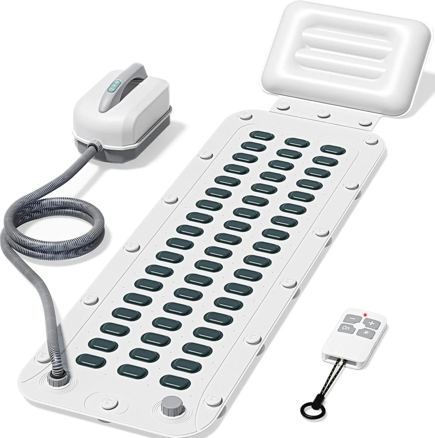 Portable Spa Bubble Bath Massager, Full Body Waterproof Spa Mat With Non-Slip Suction Cups