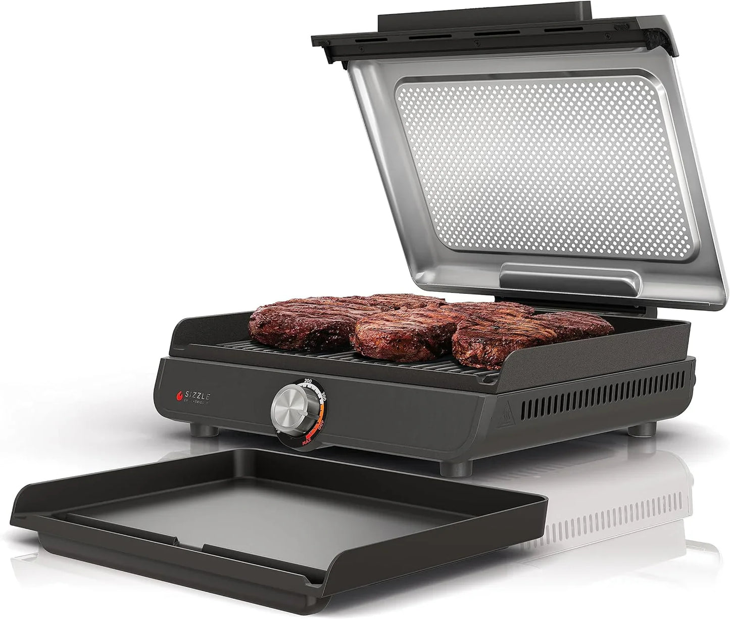 Ninja Griddle And Indoor Grill, 14锟 Electric Grill, For Steak, Burgers, Salmon, Veggies, And More, Pancake Griddle, Nonstick, Dishwasher Safe