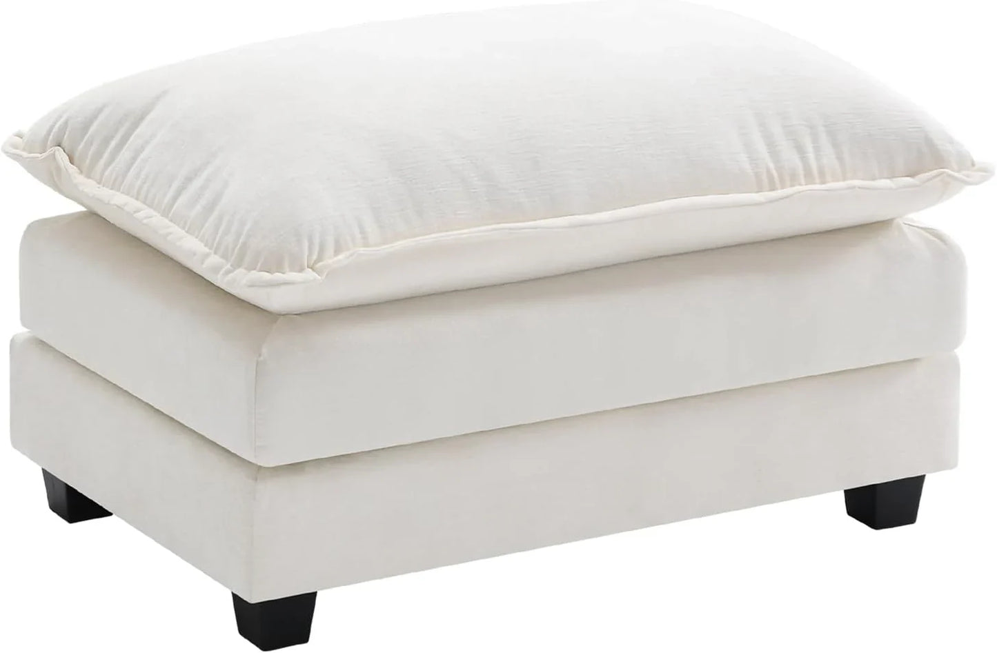 Ihanherry 146 In. U-Shaped Modern Sofa Modular Sectional Cloud Couch With 2 Ottoman