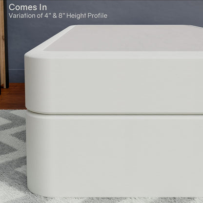 Hollywood Queen Box Spring/Foundation, Wood Split, Low Profile, Beige